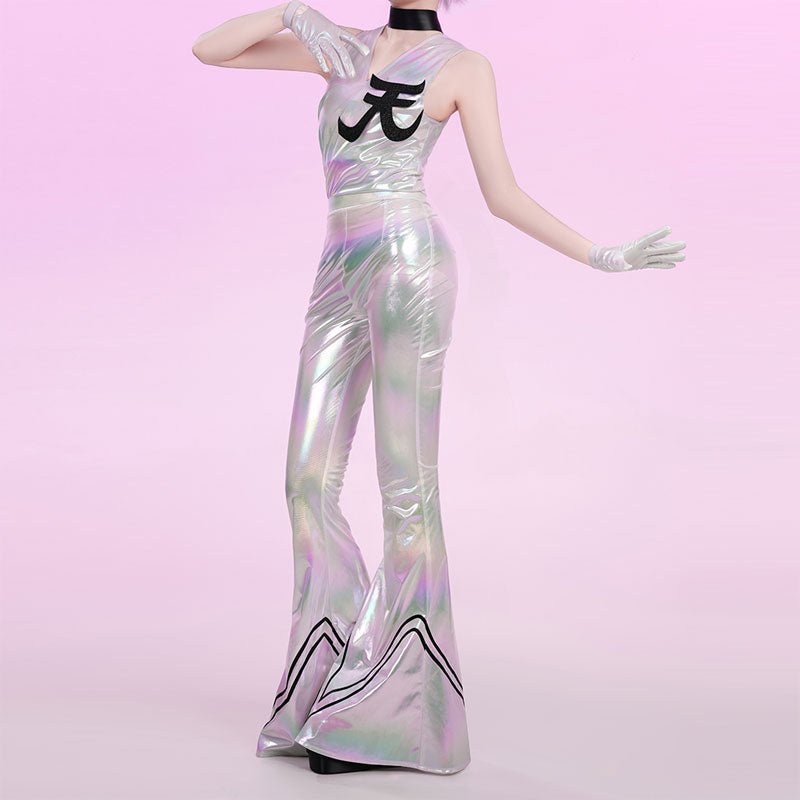 New Panty & Stocking with Garterbelt Polyester Silver Cosplay Costumes