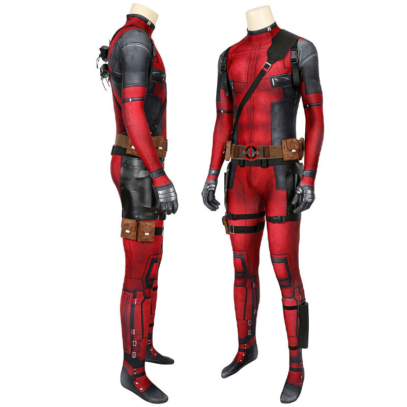 Deadpool 3 Wade Wilson Jumpsuit Cosplay Costumes With Props