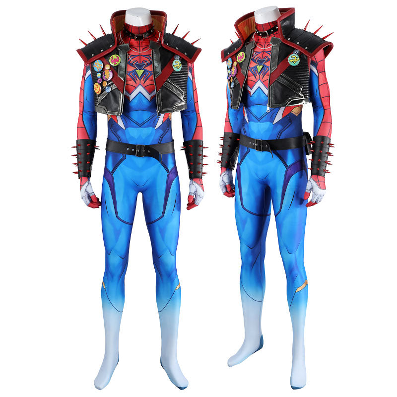 Marvel Rivals Spider Punk 2099 Spider-Man Cosplay Costumes
