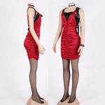 Resident Evil 4 Ada Wong Red Dress Cosplay Costumes