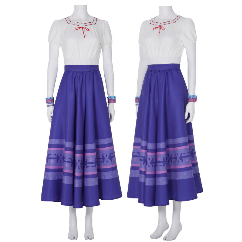 Encanto Luisa Madrigal Dress Cosplay Costumes