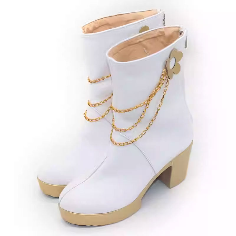 KPop Demon Hunters Mira White Cosplay Shoes