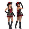 Gothic Caribbean Jack Sparrow Female Pirate Halloween Uniform Cosplay Costumes