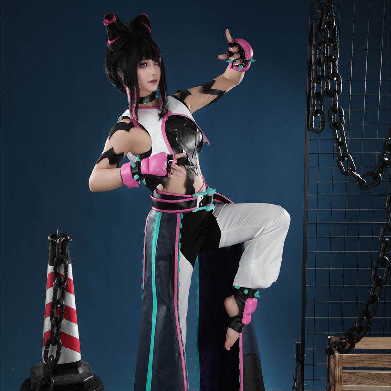 Overwatch 2 x SF6 Juri Kiriko Cosplay Costumes