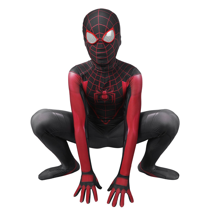 Spiderman PS5 2 Miles Morales Kids Jumpsuit Cosplay Costumes