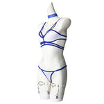 Marvel Rivals Psylocke Blue and White Swimsuit Cosplay Costumes