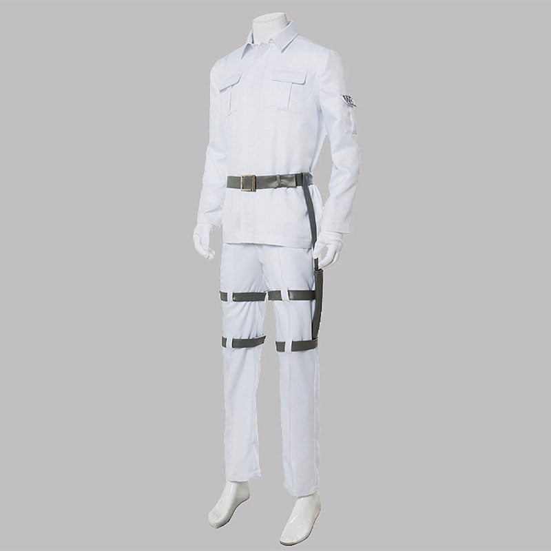 Anime Cells at Work White Blood Cell Uniform Cosplay Costume with Hat