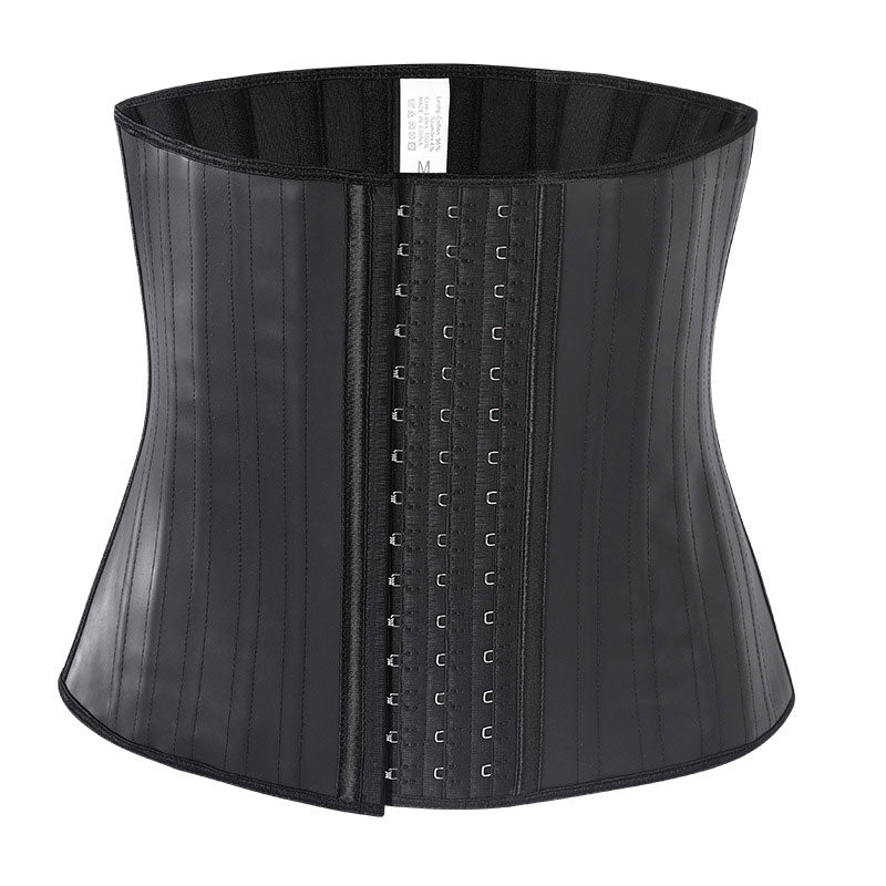 Steel Bone Smooth Rubber Abdomen Girdle Corset Cosplay Costumes