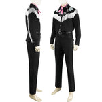 Barbie Movie 2023 Ken Black Fullset Cosplay Costumes With Hat