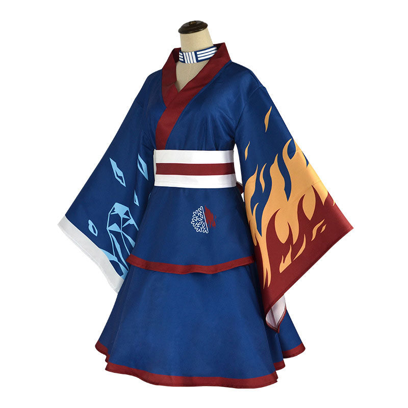 Anime My Hero Academia Shoto Todoroki Kimono Cosplay Costumes