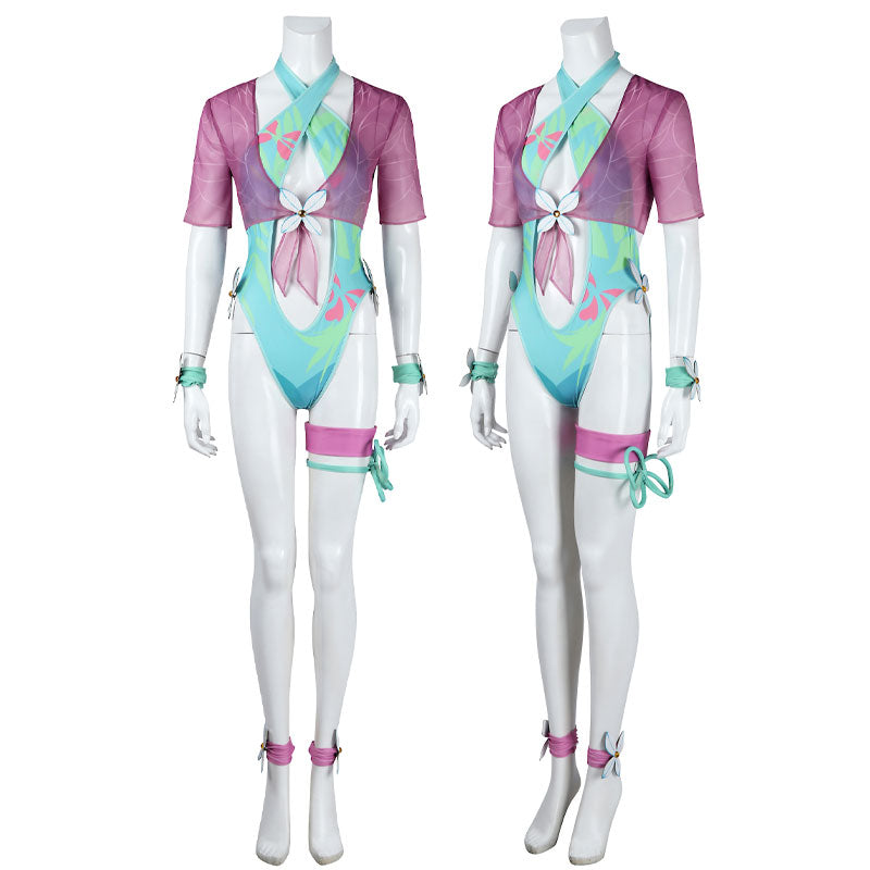 Marvel Rivals Psylocke Breezy Butterfly Cosplay Costumes