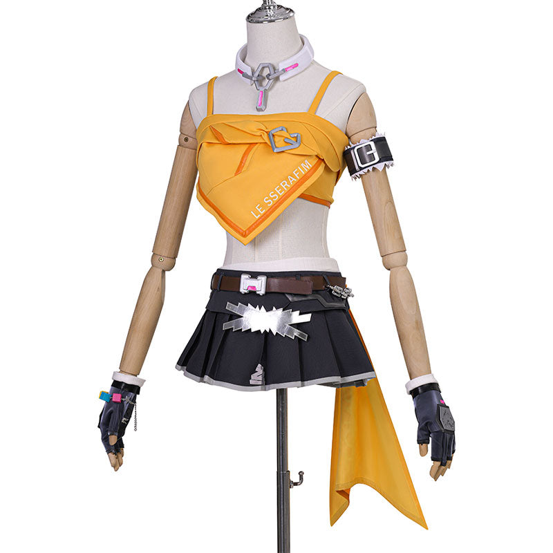 Overwatch 2 X LE SSERAFIM FEARLESS Mercy Fullset Cosplay Costumes