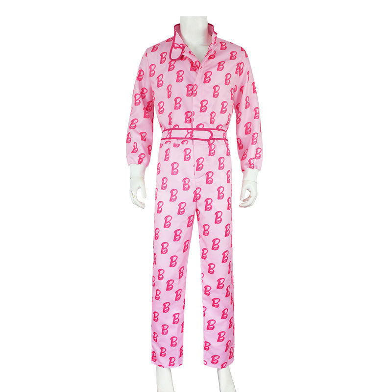 Barbie Movie 2023 Ken Pink Onesies Cosplay Costumes