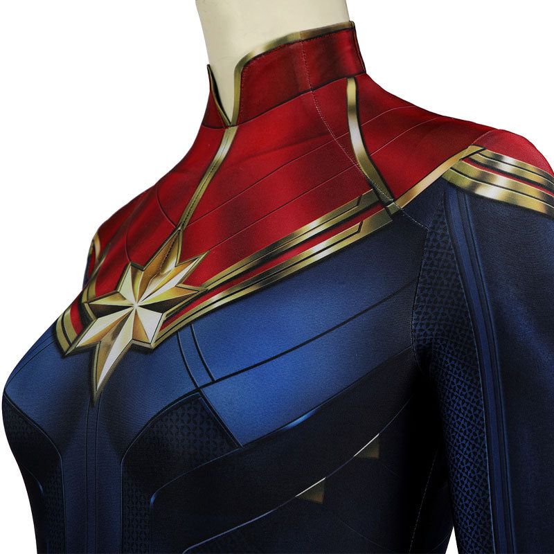 The Marvels Captain Marvel Carol Danvers Jumpsuit Cosplay Costumes