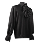 European Style Medieval Victorian Steampunk Ruffled Shirt Halloween Cosplay Costumes