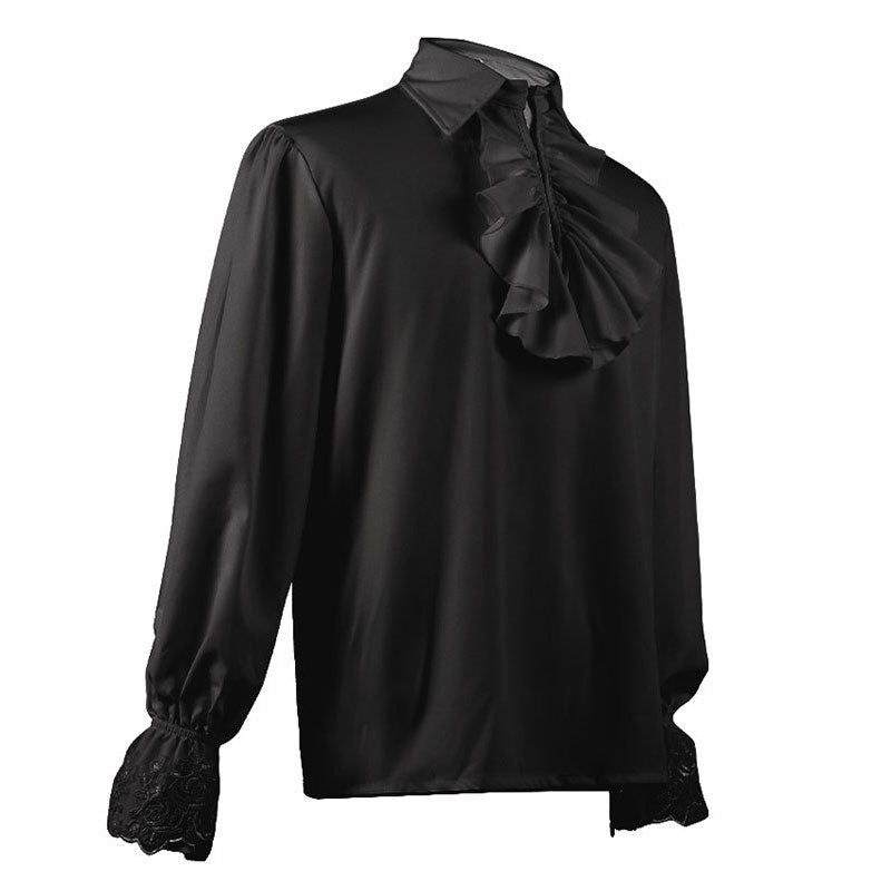 European Style Medieval Victorian Steampunk Ruffled Shirt Halloween Cosplay Costumes