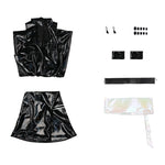 New Panty & Stocking with Garterbelt Polyurethane Black Cosplay Costumes