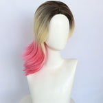 Spider-Man: Across The Spider-Verse Gwen Stacy DeepPink Gradient Cosplay Wigs