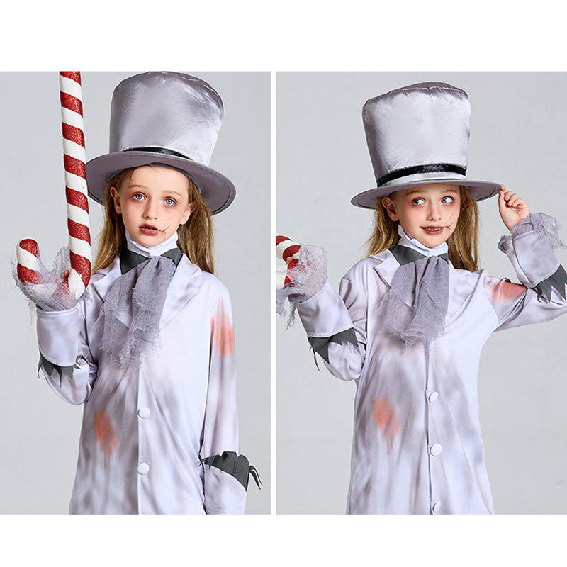 Halloween Party Vampire Bride Dress Kids Cosplay Costumes