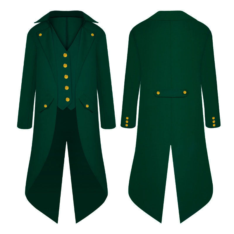 European Style Medieval Retro Punk Children's Tuxedo Cosplay Costumes
