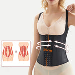 Steel-boned Waist Vest With Spaghetti Straps and Glossy Rubber Corset Cosplay Costumes