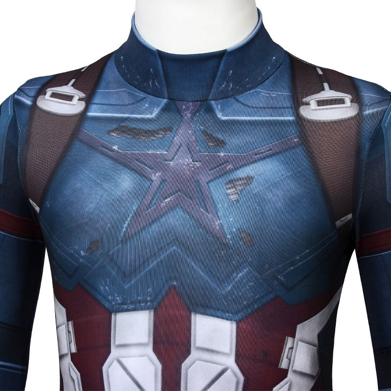Avengers 3 Infinity War Captain America Steve Rogers Kids Jumpsuit Cosplay Costumes
