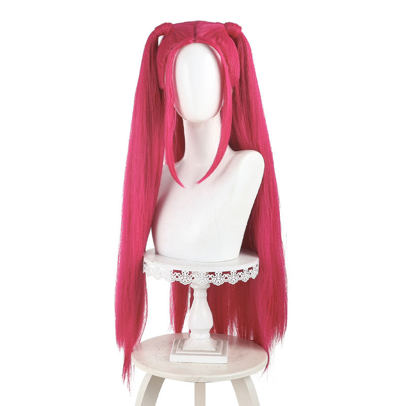Kpop Demon Hunters Mira Plum Pink Cosplay Wigs