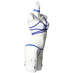Marvel Rivals Psylocke Blue and White Swimsuit Cosplay Costumes