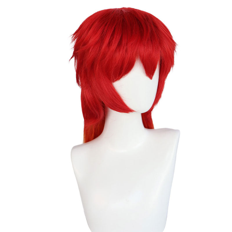 Aime Wind Breaker Chika Takiishi Red Yellow Cosplay Wig