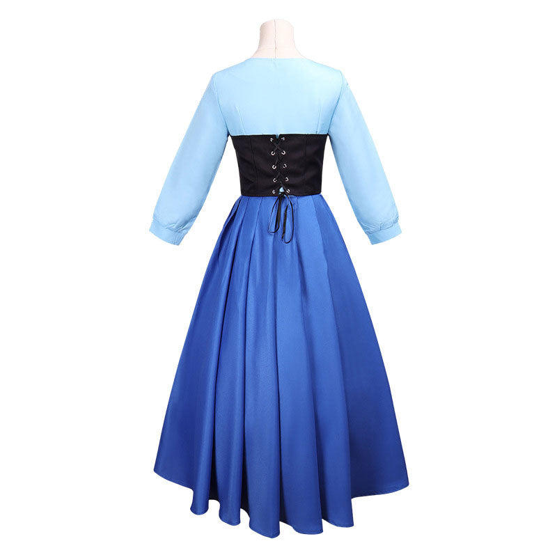 The Little Mermaid Ariel Blue Dress Cosplay Costume