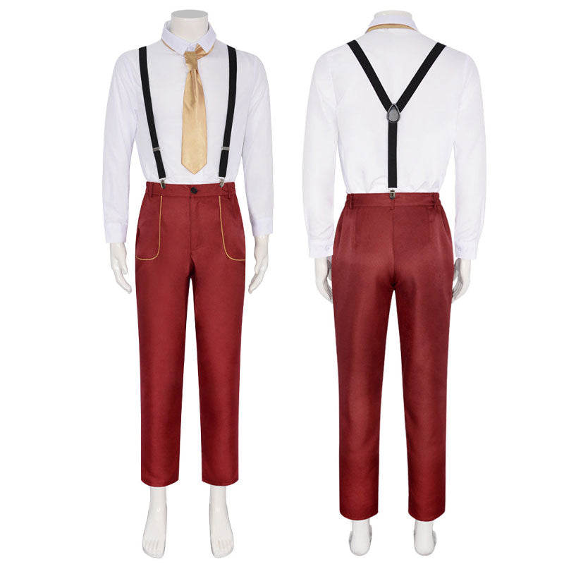 The Mask Jim Carrey Stanley Ipkiss Red Jacket Cosplay Costume