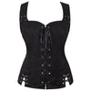 European Style Renaissance Punk Pirate Suede Lace-Up Vest Cosplay Costumes