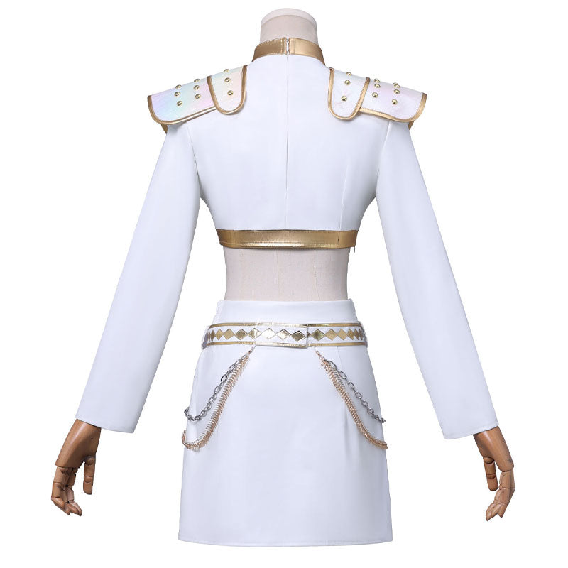 KPop Demon Hunters Zoey White Stage Outfit Cosplay Costume