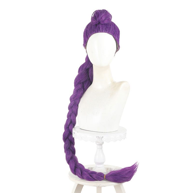 Kpop Demon Hunters Rumi Bright Purple Cosplay Wigs