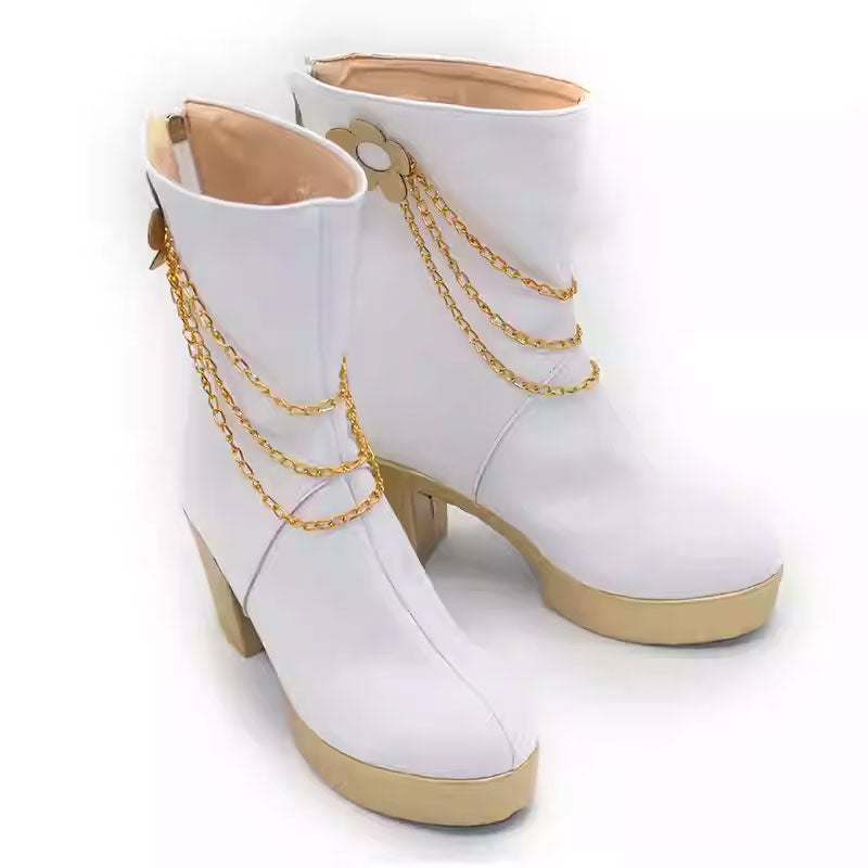 KPop Demon Hunters Mira White Cosplay Shoes