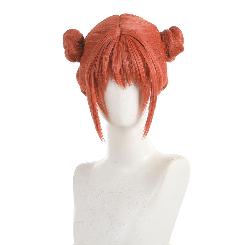 Gintama Kagura Double Bun Hairstyle Cosplay Wigs