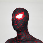 Spider-Man 2 PS5 Miles Morales Black Jumpsuit Cosplay Costumes