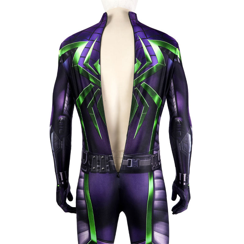 Marvel's Spider-Man Miles Morales Purple Reign Suit Cosplay Costumes