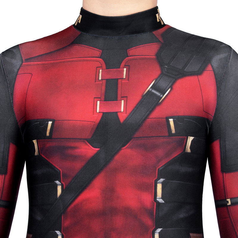 Deadpool 3 Wade Wilson Kids Jumpsuit Cosplay Costumes