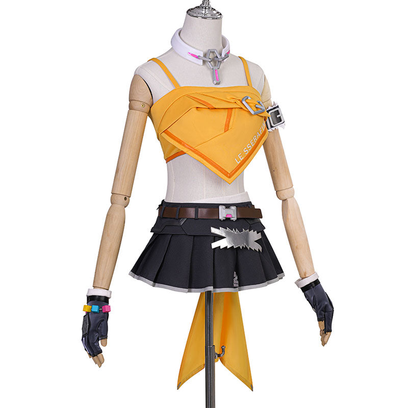 Overwatch 2 X LE SSERAFIM FEARLESS Mercy Fullset Cosplay Costumes