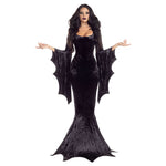 Gothic Witch Ghost Bride Vampire Masquerade Dress Halloween Cosplay Costumes