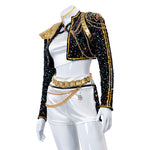 Kpop Demon Hunters Rumi Golden Black Dance Outfit Cosplay Costumes