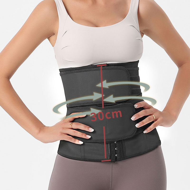 Rubber Sports Fitness Double Belt Waist Belt Corset Cosplay Costumes