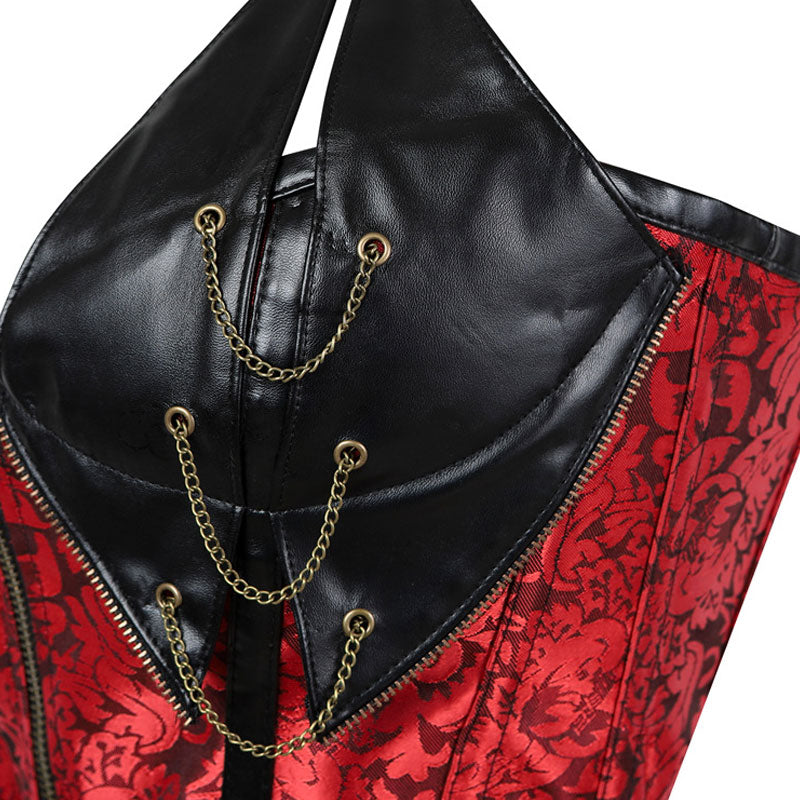 European Style Palace Punk belt Style Tight Halter Neck Corset Halloween Cosplay Costumes
