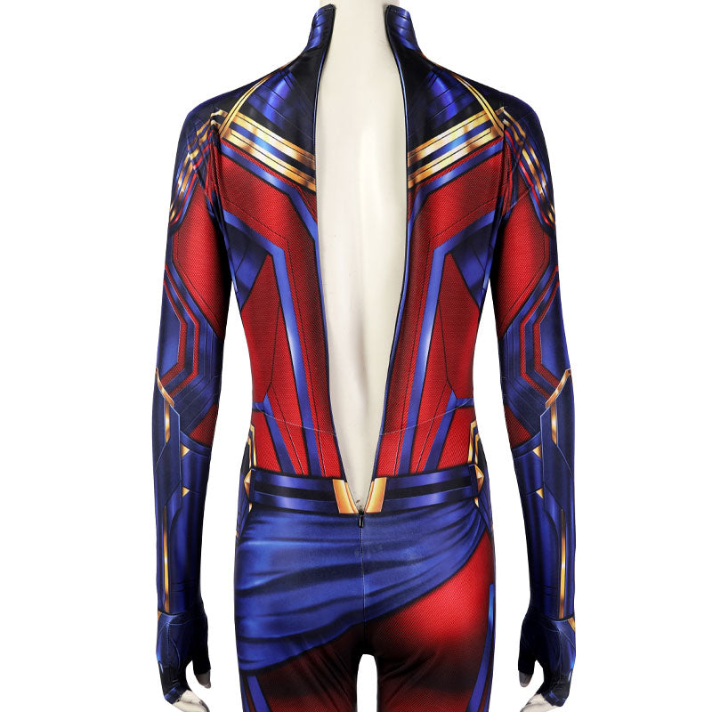 Avengers: Endgame Captain Marvel Carol Danvers Jumpsuit Cosplay Costumes