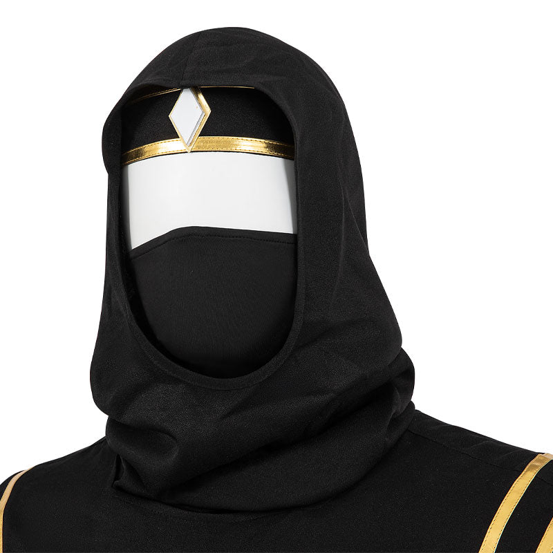 Mighty Morphin Power Rangers Black Ninja Ranger Cosplay Costumes