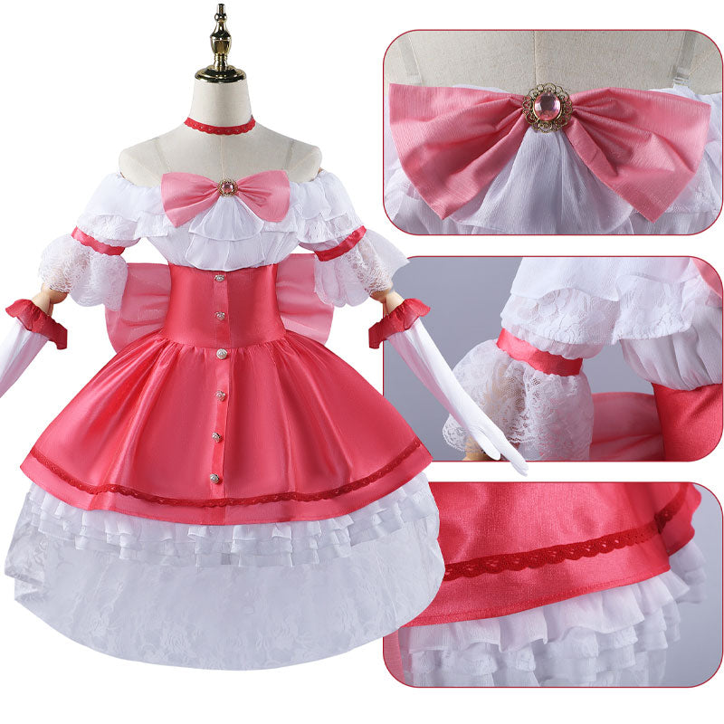 Puella Magi Madoka Magica Madoka Kaname Pink Dress Cosplay Costumes