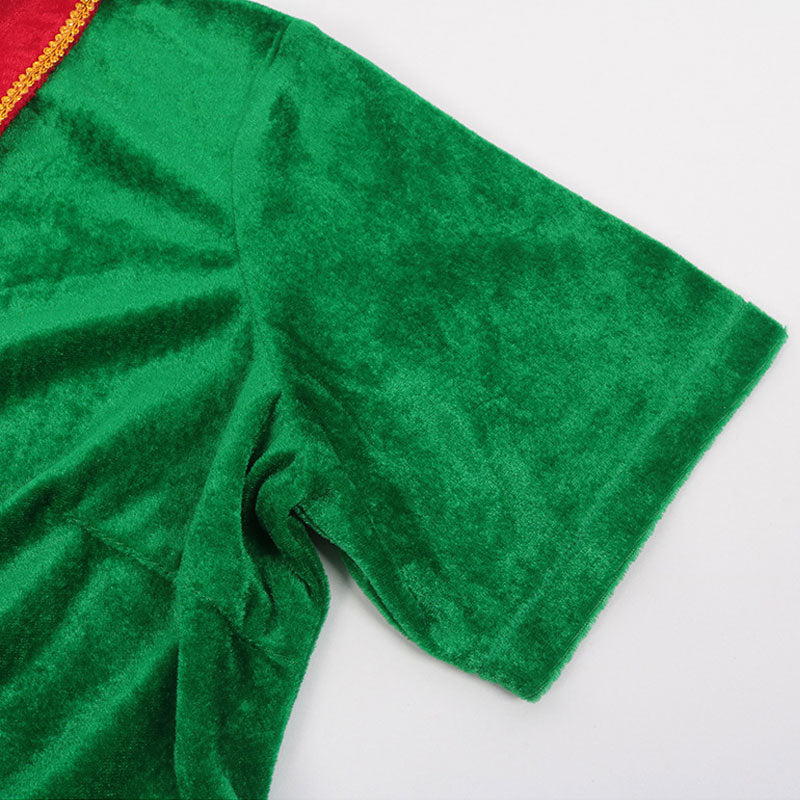 2023 Christmas Green Dress Cosplay Costumes