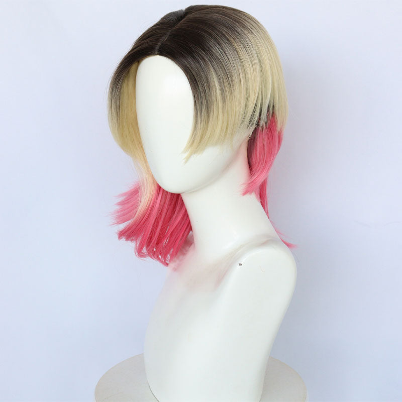 Spider-Man: Across The Spider-Verse Gwen Stacy DeepPink Gradient Cosplay Wigs