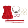 Panty & Stocking with Garterbelt Panty Red Dress Cosplay Costumes